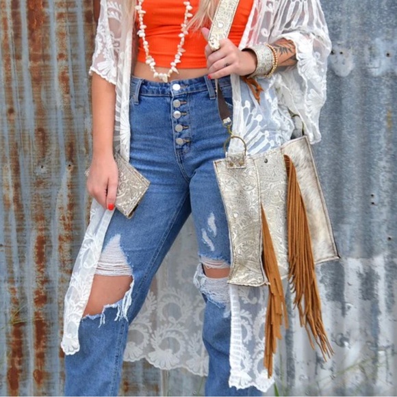 Cowhide and leather bag - Picture 4 of 4